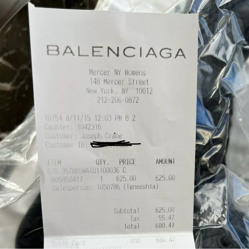 Balenciaga Leather and Suede Women’s Black High-Top Sneakers - Picture 9 of 13